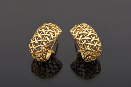 18k YG Earrings