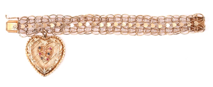 14k YG Bracelet and Charm