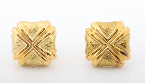 18k YG Earrings