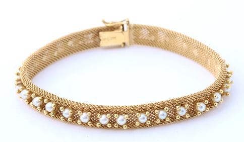 Merrin 18YG Pearl Bracelet