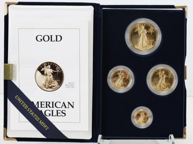 American Eagle Gold Bullion Coin Set, 1993