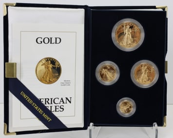 American Eagle Gold Bullion Coin Set, 1992