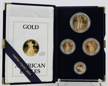 American Eagle Gold Bullion Coin Set, 1989