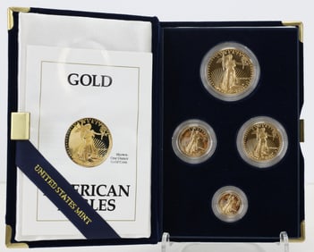 American Eagle Gold Bullion Coin Set, 1991
