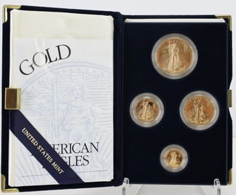 American Eagle Gold Bullion Coin Set, 1999