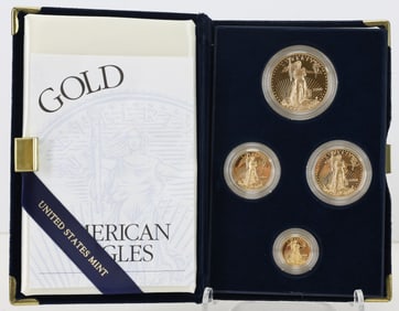 American Eagle Gold Bullion Coin Set, 2000