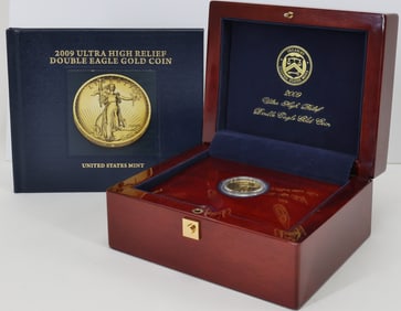 Ultra High Relief Double Eagle $20 Gold Coin, 1 oz Gold, 2009