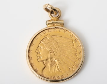 1928 U.S. $2.50 Indian Head Gold Coin