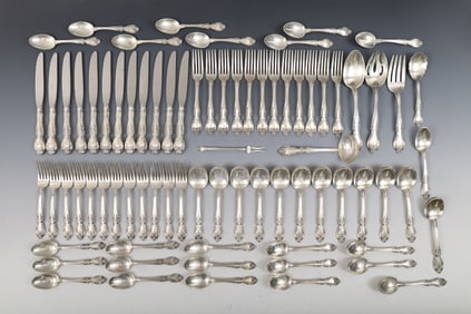 Gorham "Melrose" Sterling Silver Flatware Service for 12