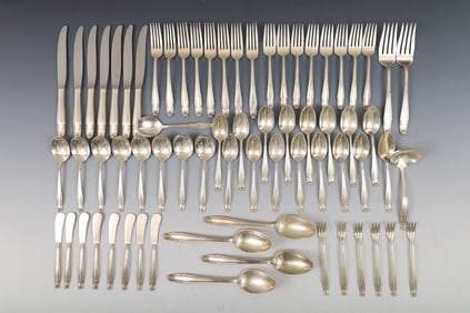 Wallace "Stradivari" Sterling Silver Flatware Service for 6 With Extras