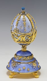 Franklin Mint Sterling Silver Faberge Egg