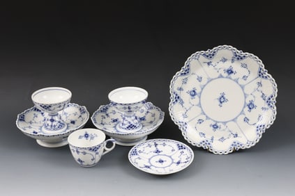 Royal Copenhagen "Blue Fluted - Full Lace / Half Lace" Porcelain Tablewares