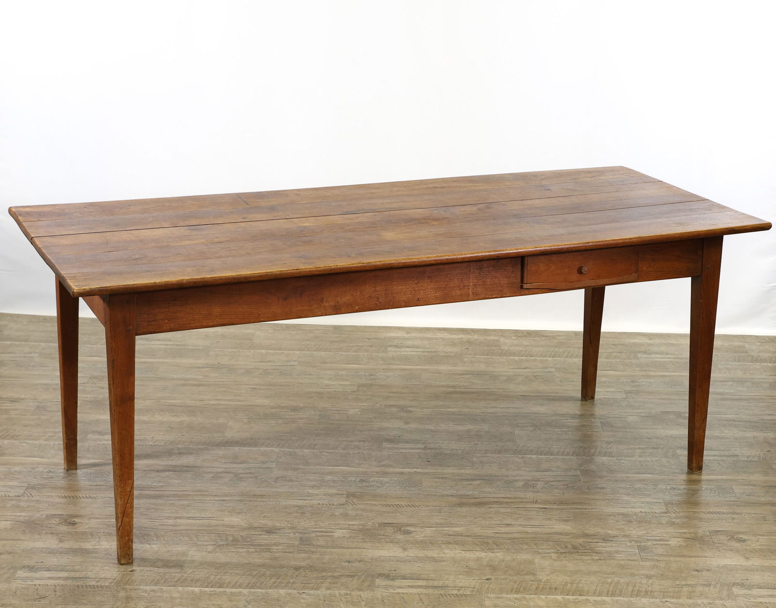 Late 19th c. French Provincial Cherrywood Farm Table (1 of 19)