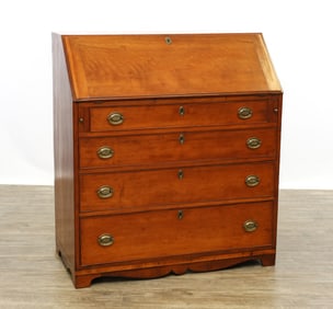 Chippendale Maple Slant-Front Desk