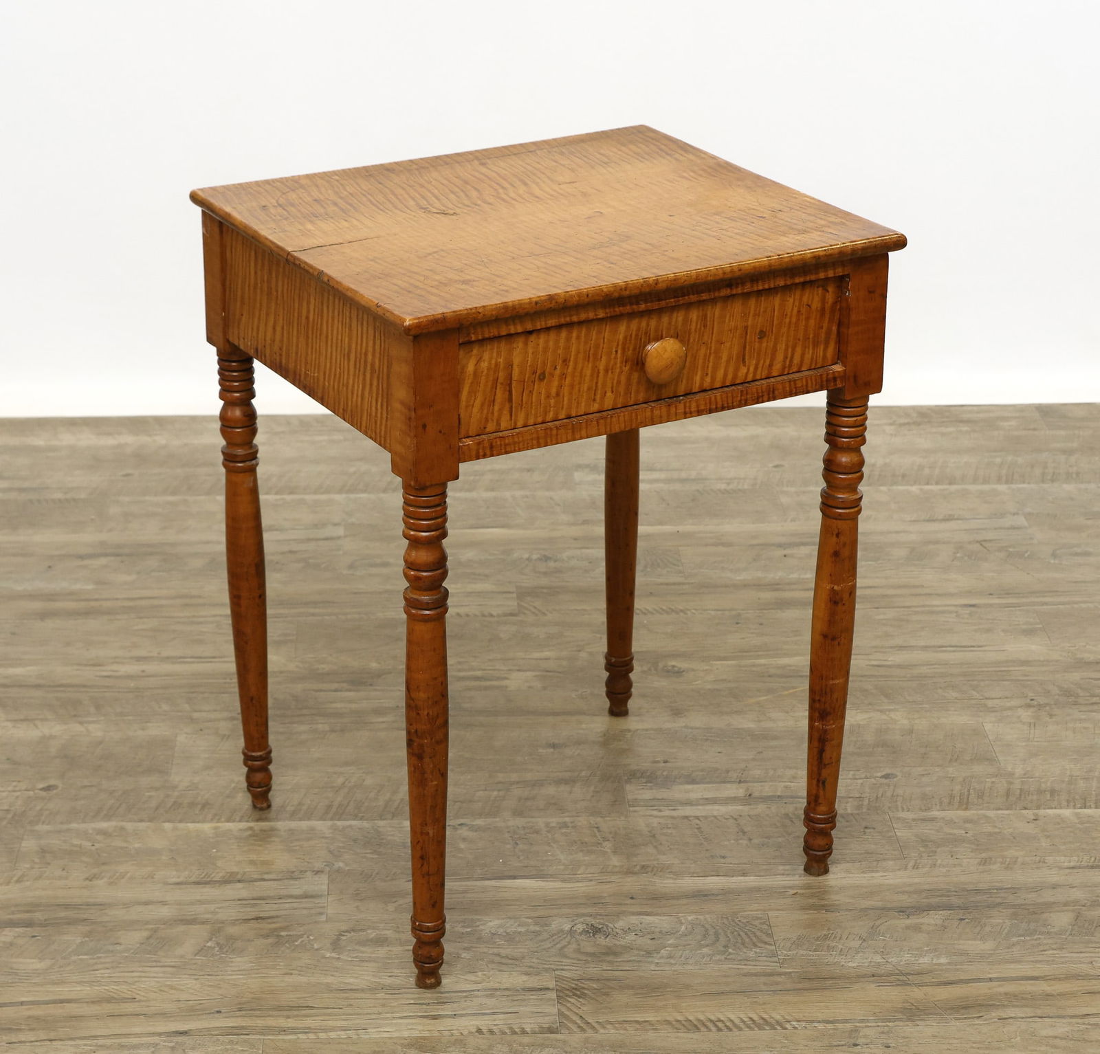 Sheraton Tiger Maple Work Table (1 of 14)