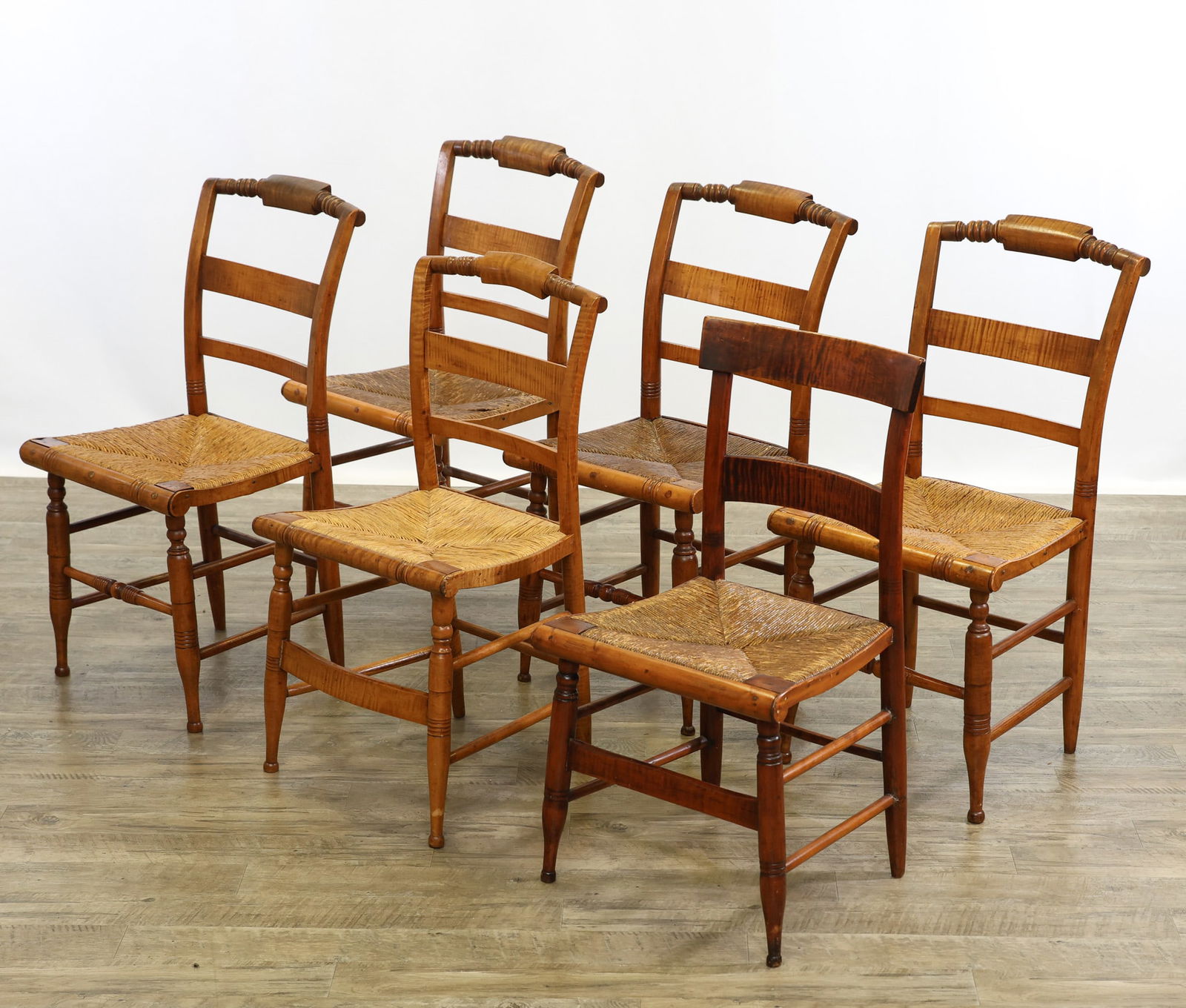 Sheraton Tiger Maple Side Chairs (1 of 20)
