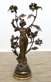 Art Nouveau Figural Lamp