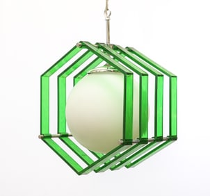 Acrylic and Glass Light Fixture