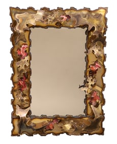 Brutalist Torch Cut Mirror
