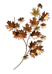 Curtis Jere Leaves Wall Sculpture