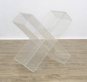 Lucite Magazine Rack