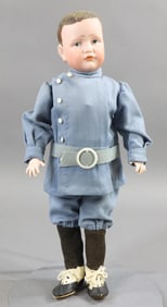 ANTIQUE GERMAN BISQUE CHARACTER DOLLS.