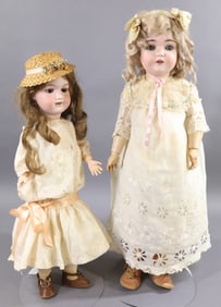 ANTIQUE GERMAN BISQUE DOLLS.