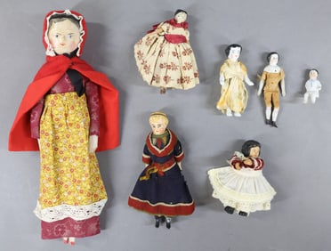 WOOD, CHINA DOLLS.