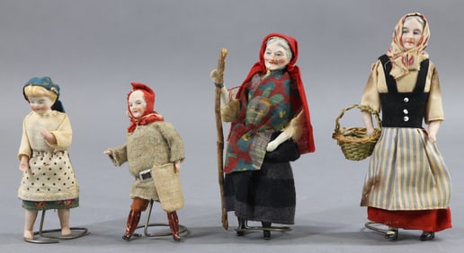MINIATURES, CHARACTER DOLLS.