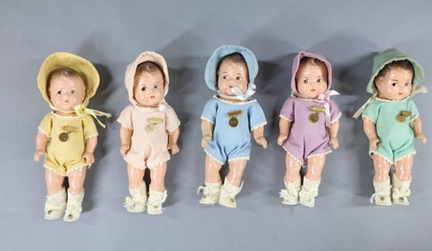 COMPOSITION DOLLS - AMERICAN.