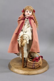 GERMAN BISQUE NOVELTY DOLL.