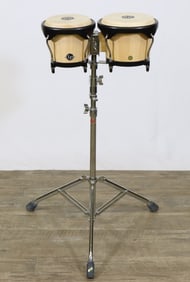 LP Aspire Wood Bongos with Tripod Stand