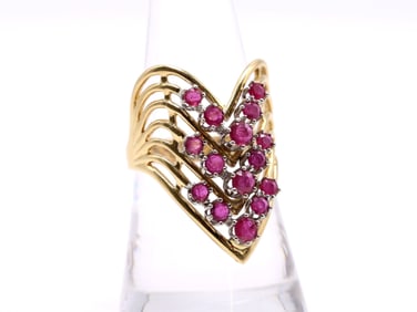 14k YG Ruby Ring