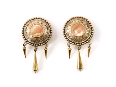 14k YG Earrings