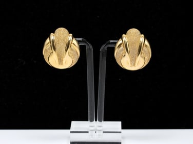 14k YG Earrings