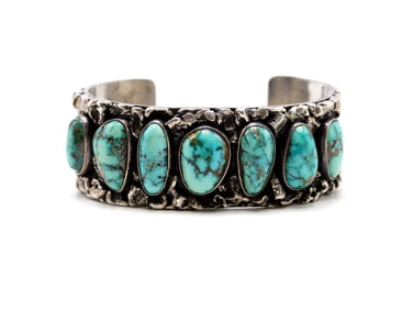 Sterling Silver Navajo Turquoise Bracelet