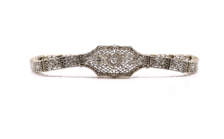 14k WG Diamond Bracelet