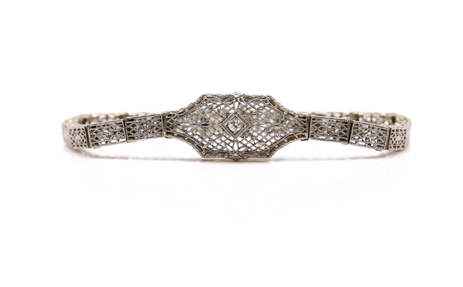 14k WG Diamond Bracelet (1 of 6)