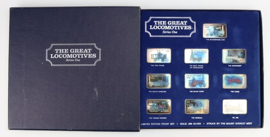 Mount Everest Mint Great Locomotives Fine Silver Ingots