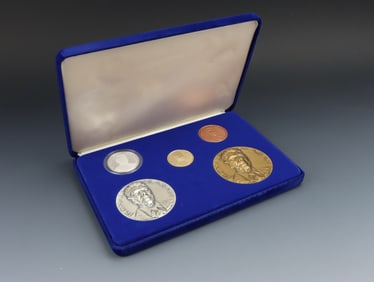 Ronald Reagan Inaugural Gold and Silver Medal Set