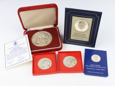 Fine and Sterling Silver Presidential Medals