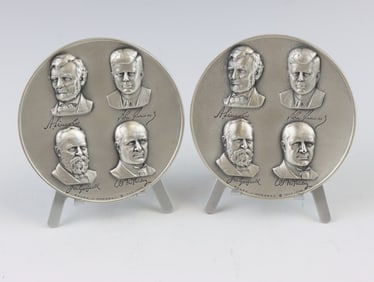 Medallic Art Co. Assassinated Presidents Fine Silver Medals