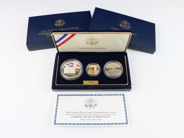 US Capitol Visitor Center Gold and Silver Commemorative Coins