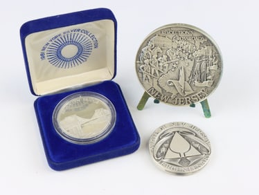 New York and New Jersey Commemorative Silver Medals