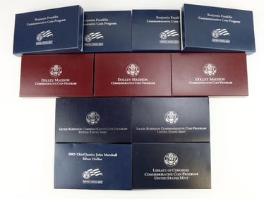 US Mint Commemorative Proof and Uncirculated Silver Dollars