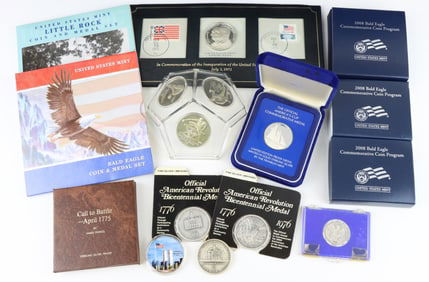 The Franklin Mint Commemorative Silver Medals
