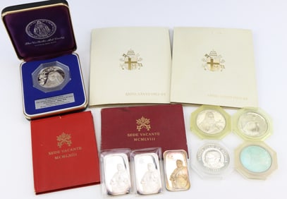 Sterling and Fine Silver Religious Commemorative Coins and Ingots
