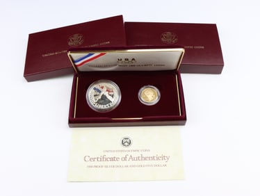 US Mint Gold and Silver Olympic Coin Proof Set