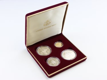 US Mint Gold and Silver Atlanta Centennial Olympic Coin Set