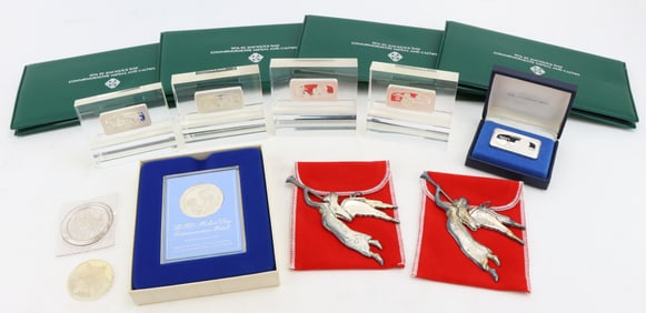 Sterling and Fine Silver Holiday Medals and Ingots